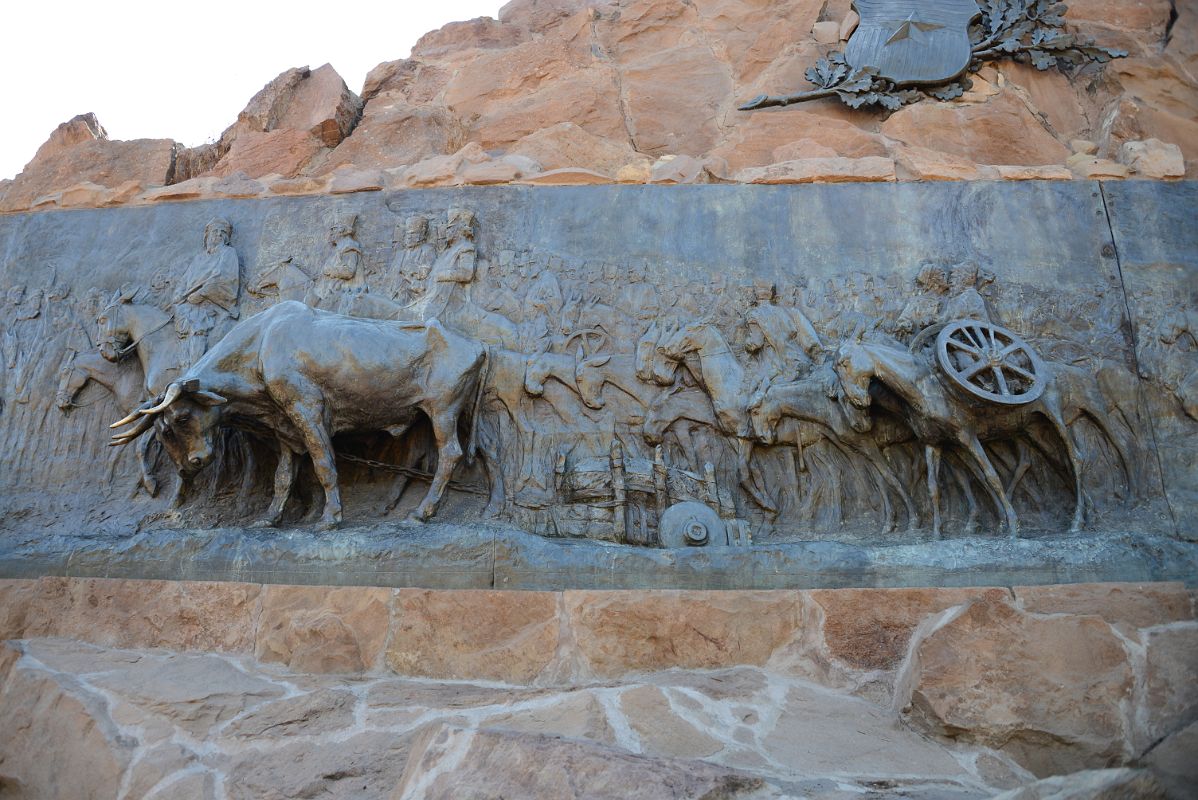 15-10 Plaque Carving At Cerro de la Gloria The Hill of Glory In Mendoza